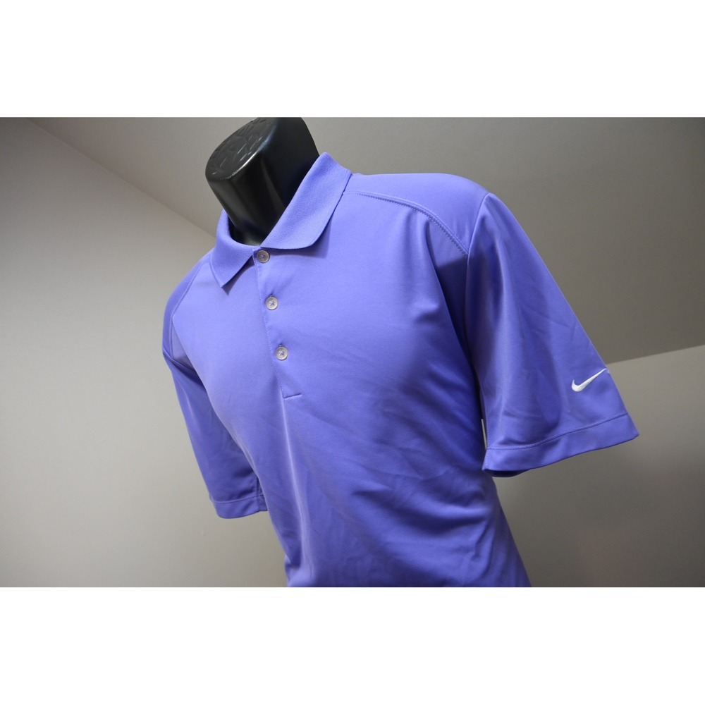 Nike Golf Polo Shirt Mens Large Purple Tour Performance Dri-FIT Short Sleeve EUC